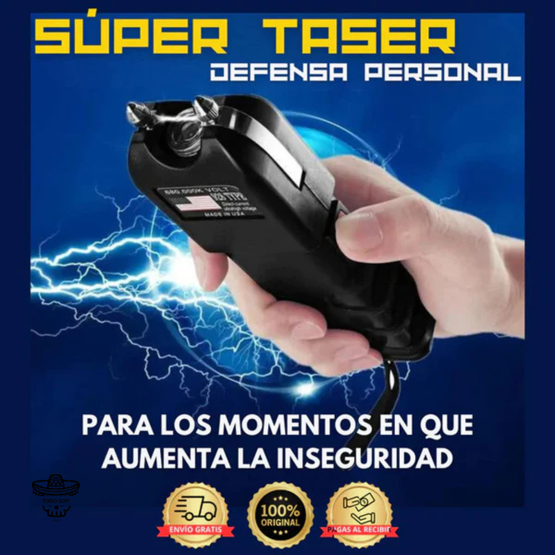 PARALIZADOR ELECTROSHOCK CON LINTERNA + FUNDA DE REGALO 🎁