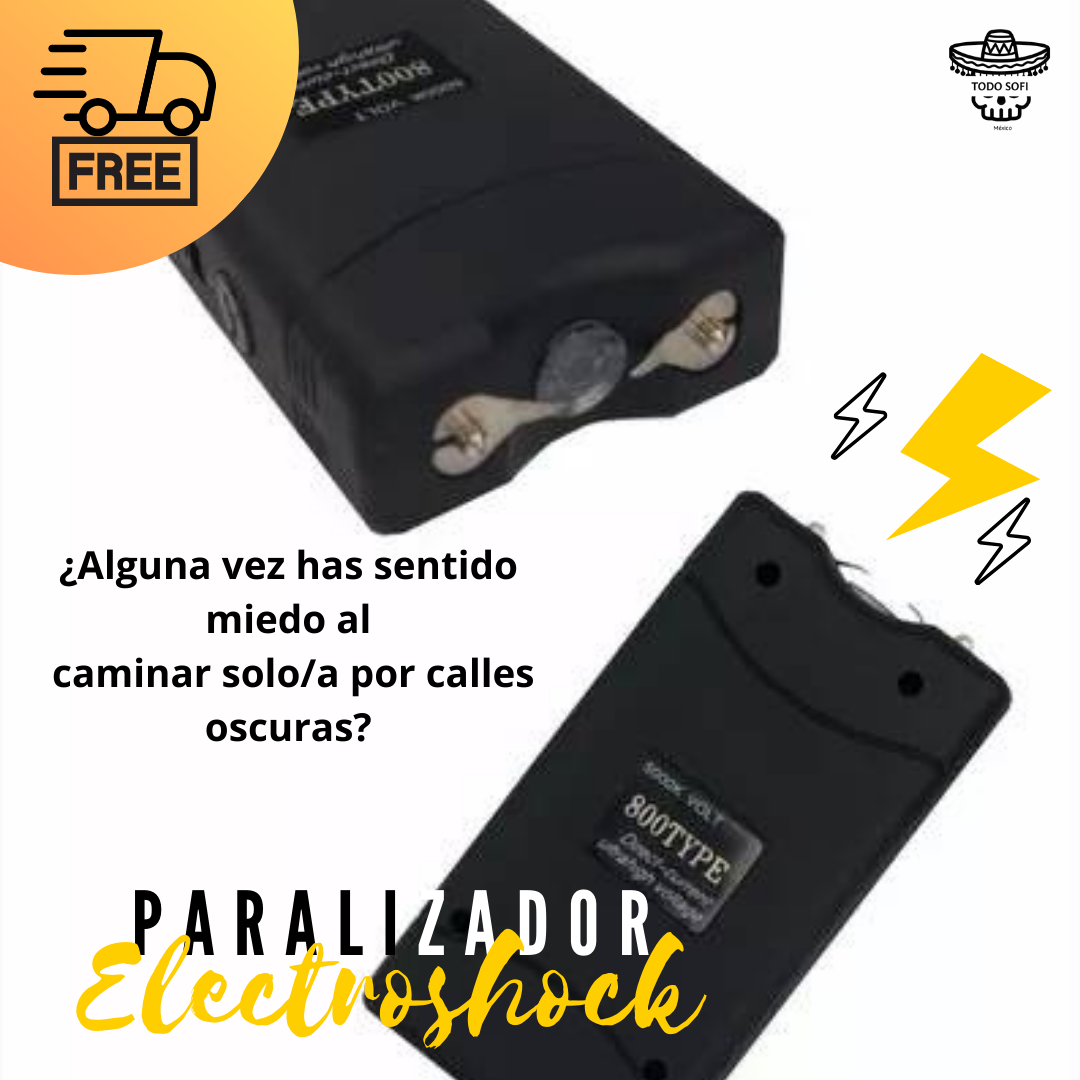 PARALIZADOR ELECTROSHOCK CON LINTERNA + FUNDA DE REGALO 🎁